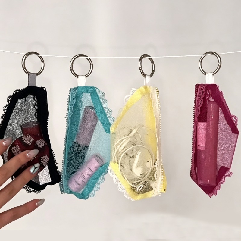 Women Accessories Clearance - حقيبة تنظيم شفافة شبكية بسحاب للنساء،