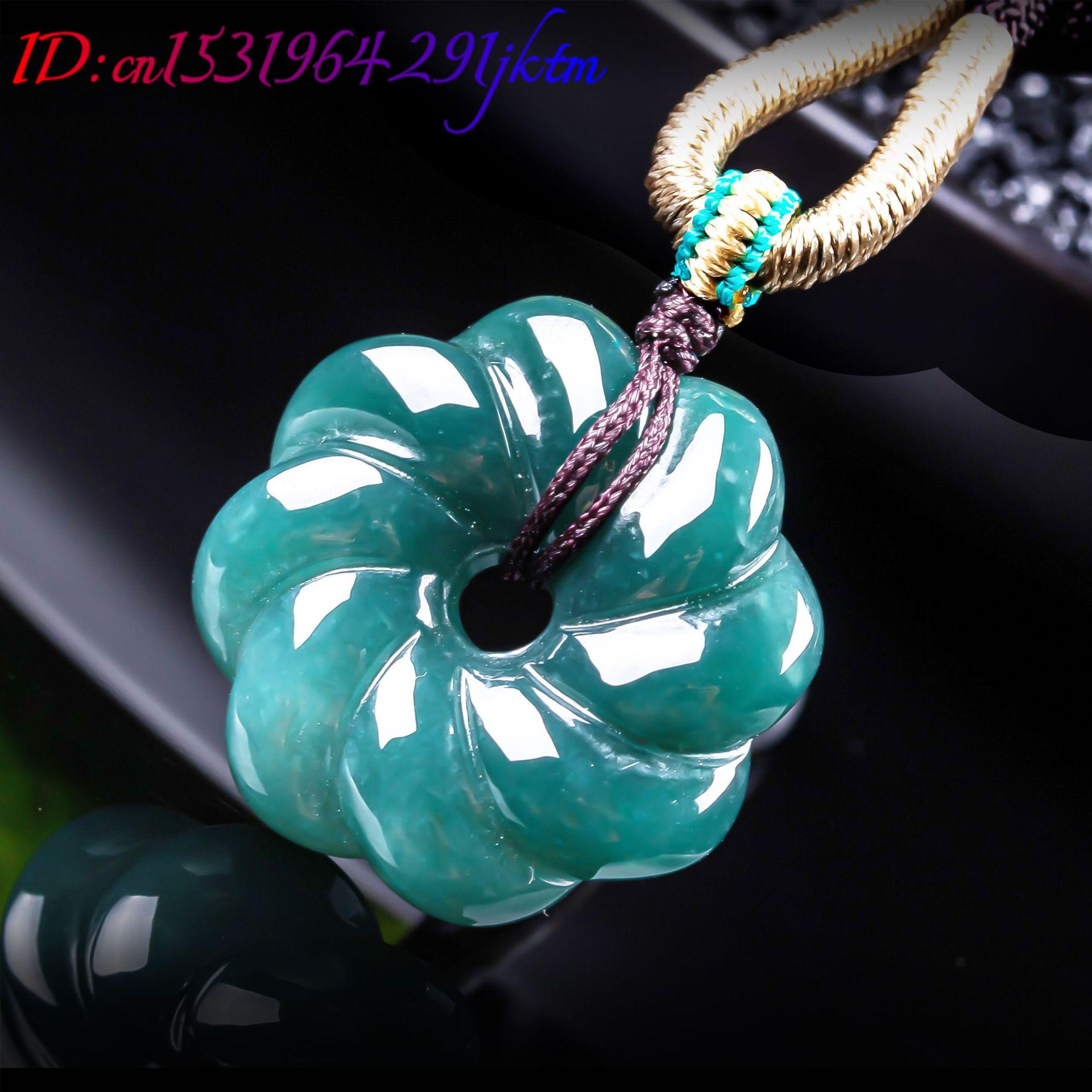قلادة زهرة من اليشم البورمي ال - مراجعة Women'S Accessories وسعره