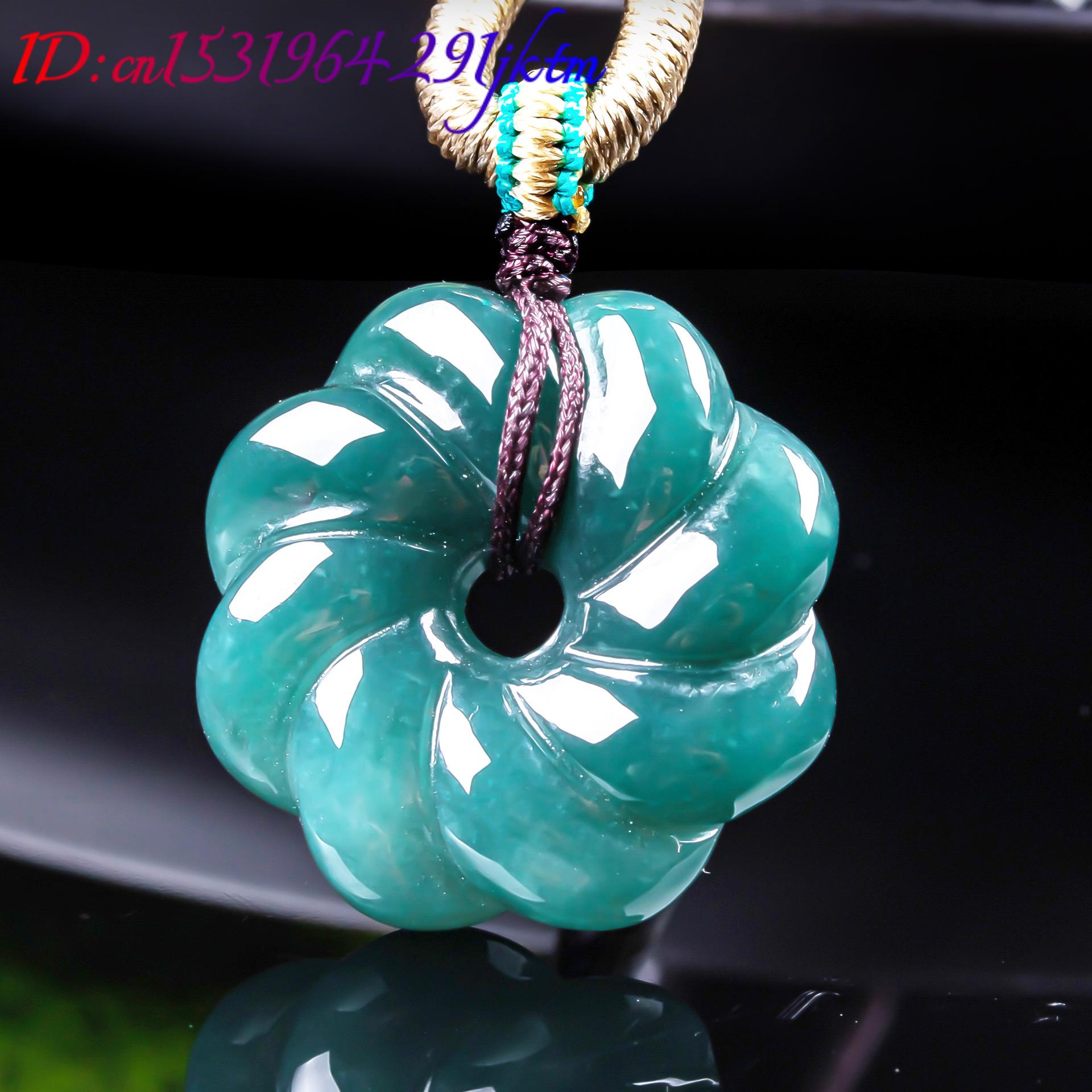 قلادة زهرة من اليشم البورمي ال - مراجعة Women'S Accessories وسعره