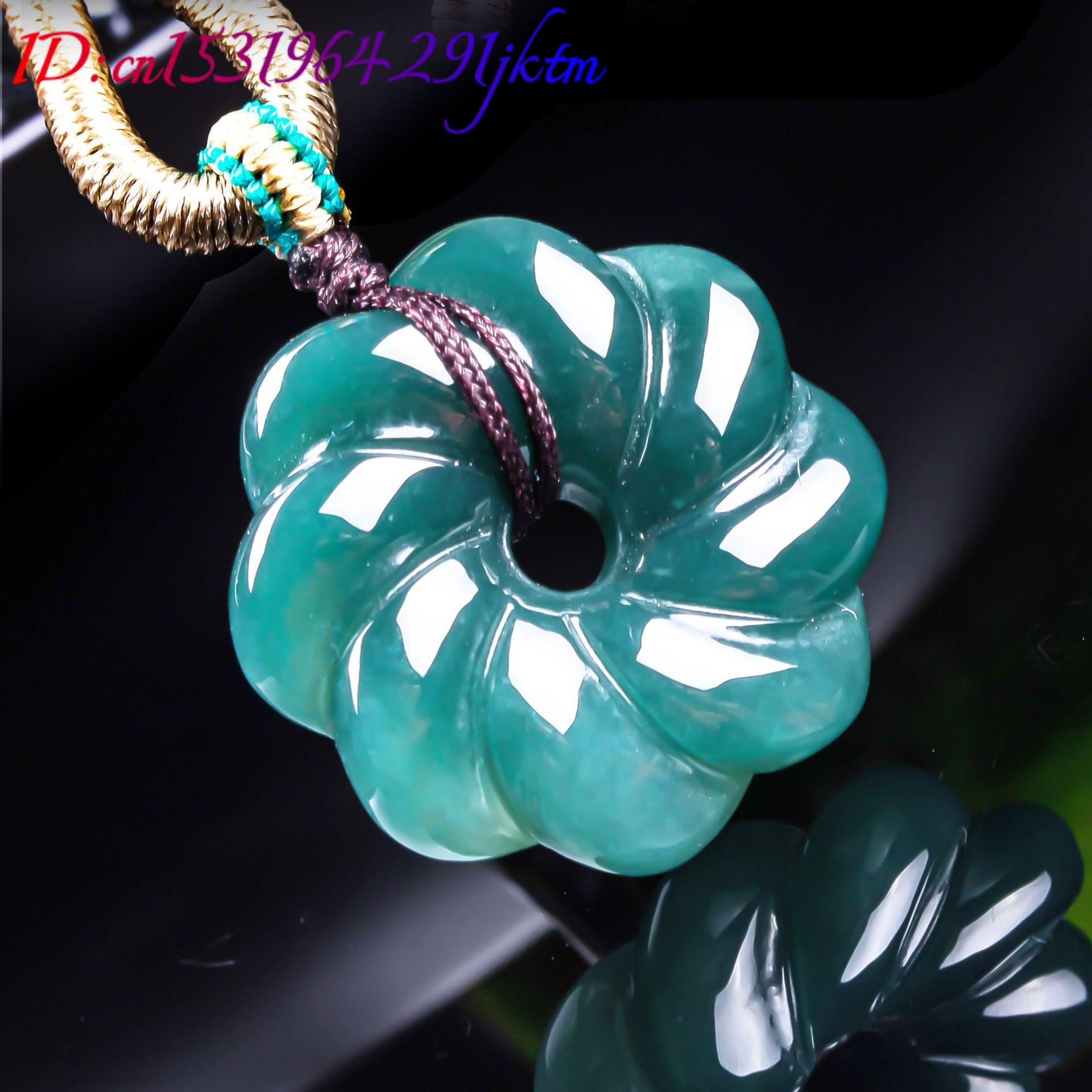قلادة زهرة من اليشم البورمي ال - مراجعة Women'S Accessories وسعره