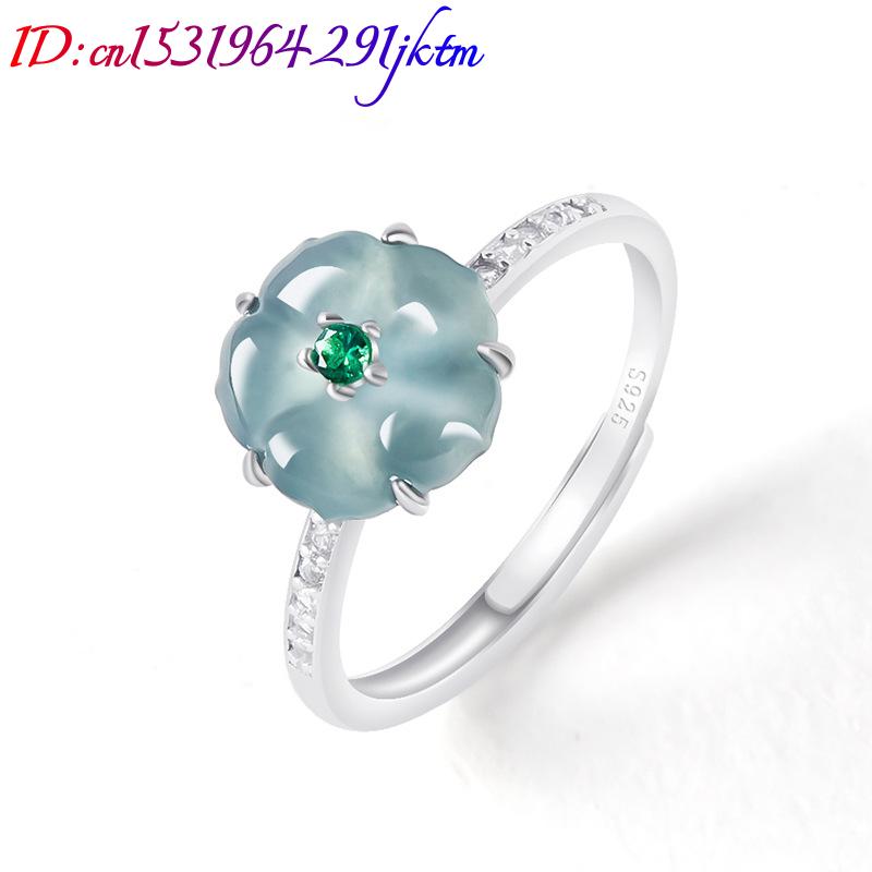 خواتم زهرة اليشم البورمي الأزر - مراجعة Women'S Accessories وسعره