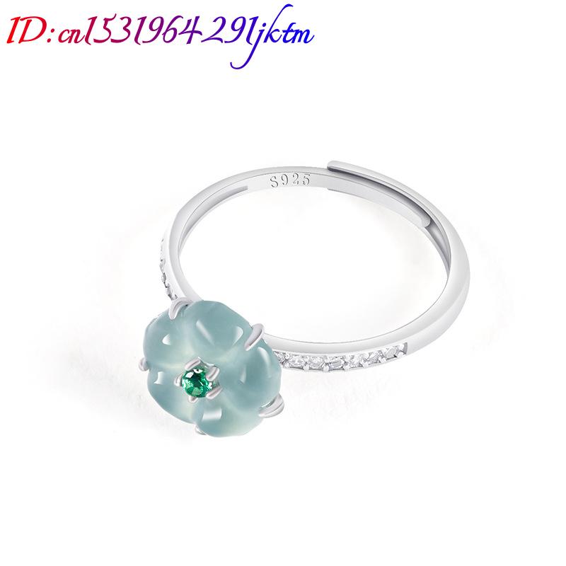 خواتم زهرة اليشم البورمي الأزر - مراجعة Women'S Accessories وسعره