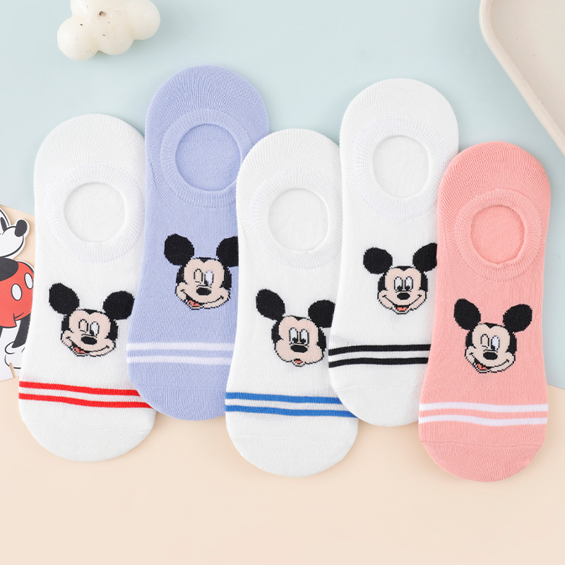 5 أزواج من جوارب ديزني ميكي ما - مراجعة Women'S Ankle Accessories وسعره