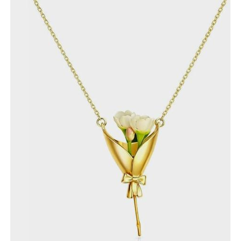 قلادة حامل الزهور 2026، قلادة  - مراجعة Women Accessories Bouquet وسعره