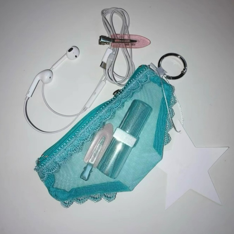حقيبة تنظيم شفافة شبكية بسحاب  - مراجعة Women Accessories Clearance وسعره