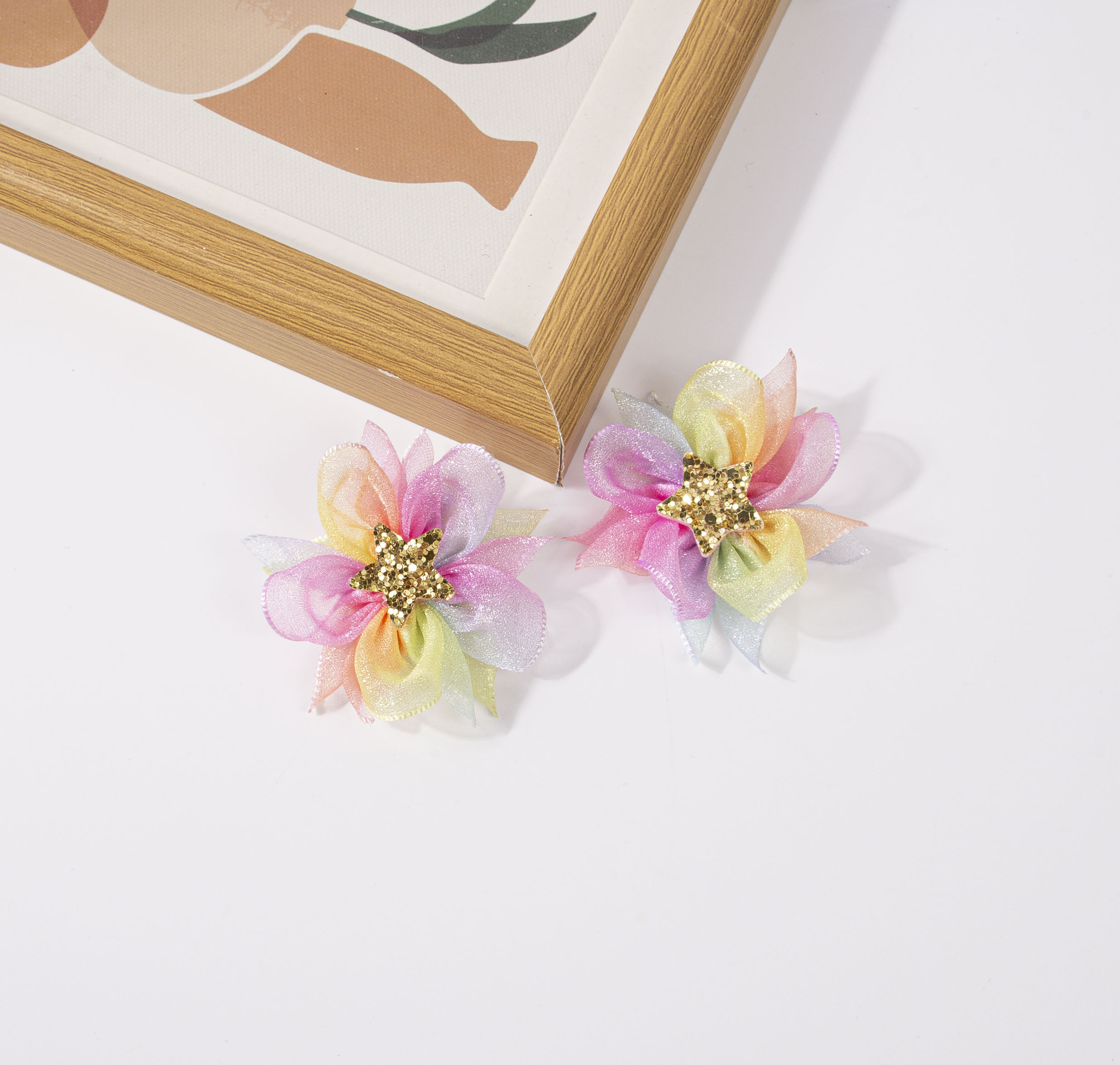 مشابك شعر من الشيفون بألوان قو - مراجعة Women'S Accessories Rainbow Shops وسعره