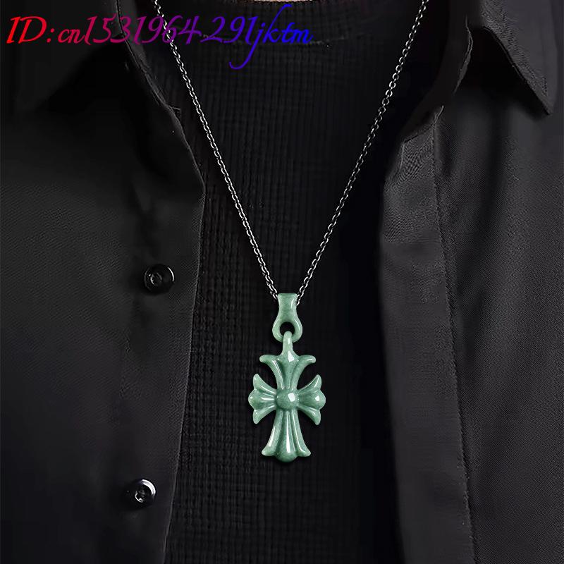 قلادة صليب من اليشم البورمي ال - مراجعة Women'S Accessories وسعره
