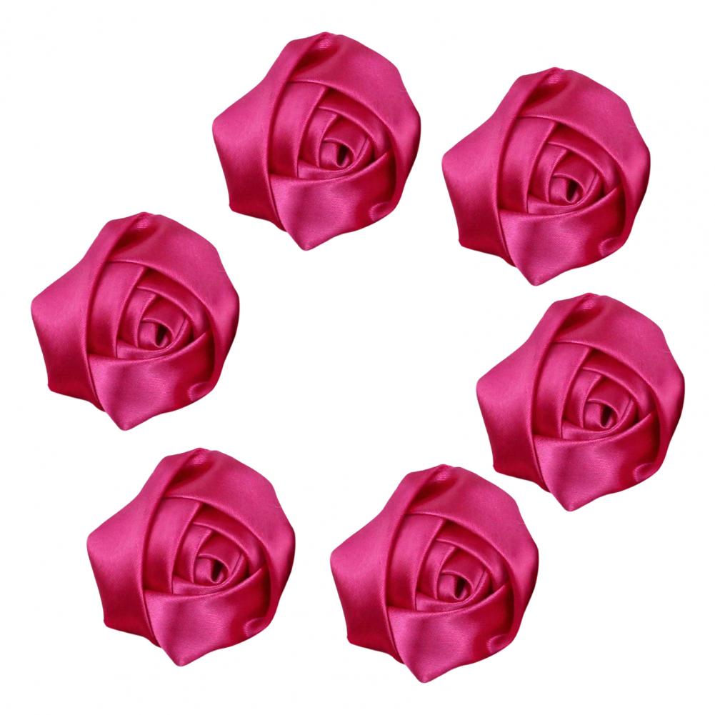 6 قطع من زهور الساتان المصنوعة - مراجعة Women Accessories Bouquet وسعره