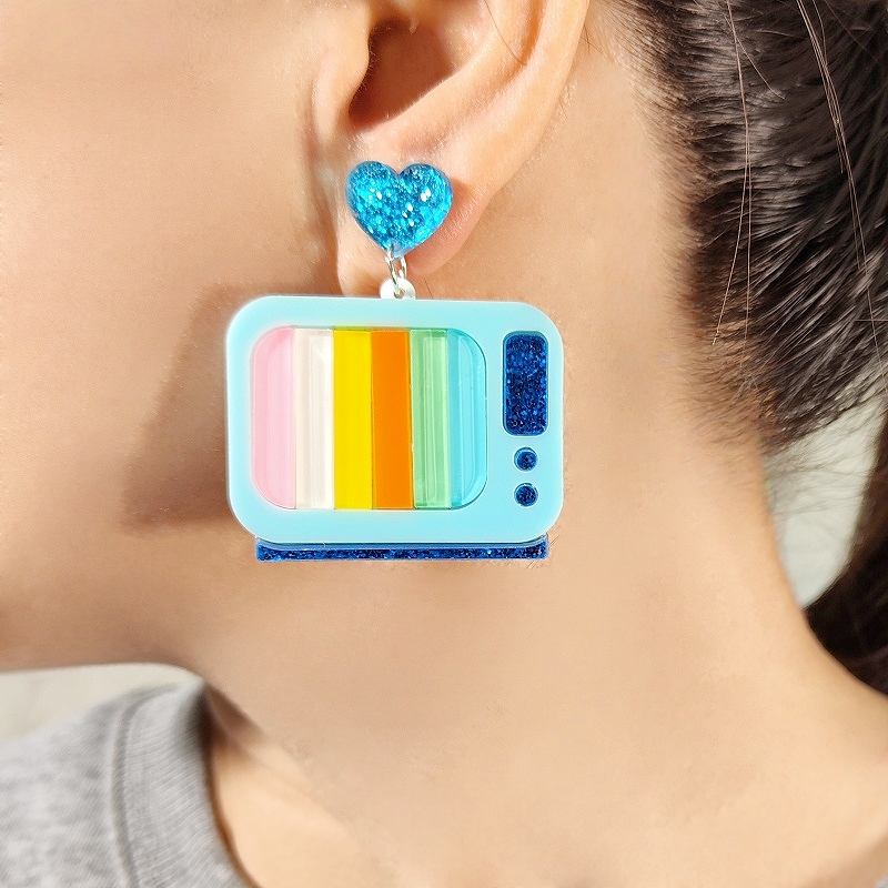 أقراط KUGUYS من الأكريليك على  - مراجعة Women'S Accessories In The 90S وسعره